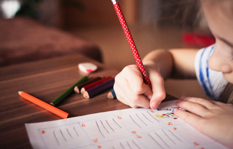 Child writing