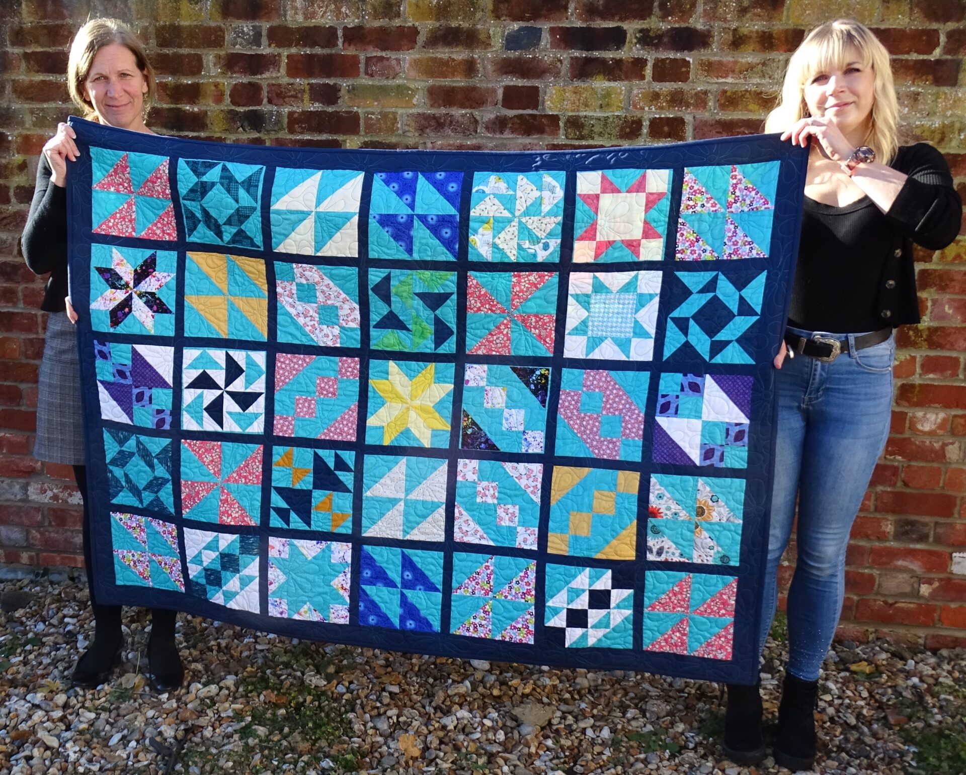 Handcrafted quilt from Castle Quilters